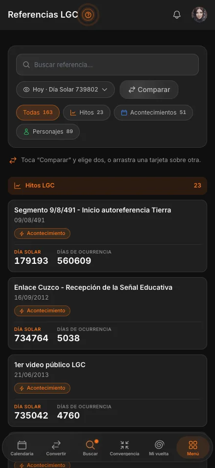 Referencias LGC en el teléfono